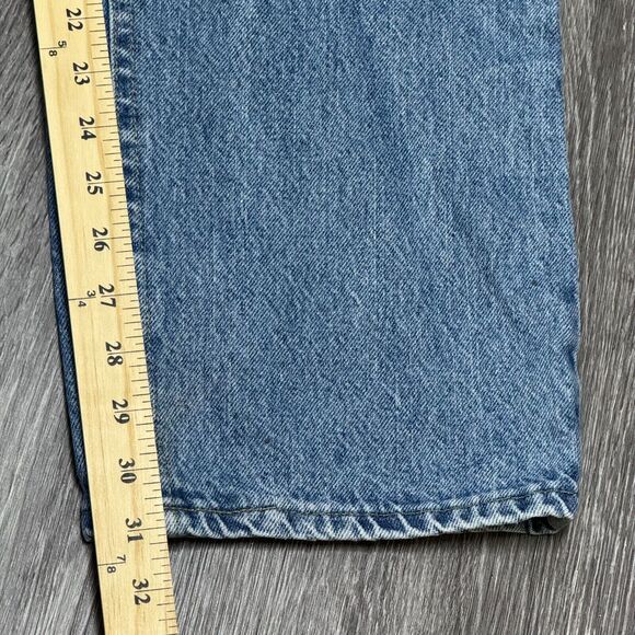 VIntage Lee Jeans Mens 37x31 Blue Light Wash Straight Leg Denim‎ Cowboy Workwear - Picture 8 of 11